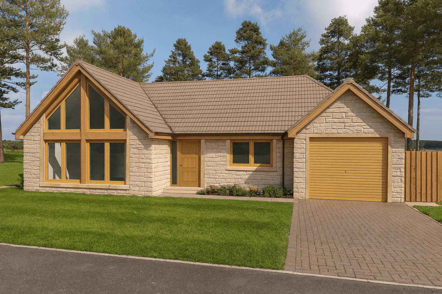 detached bungalow  at Inchbroom Pines